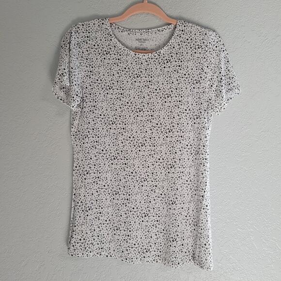 Nine West Polka Dot Short Sleeve Blouse Women's Small - Picture 1 of 3